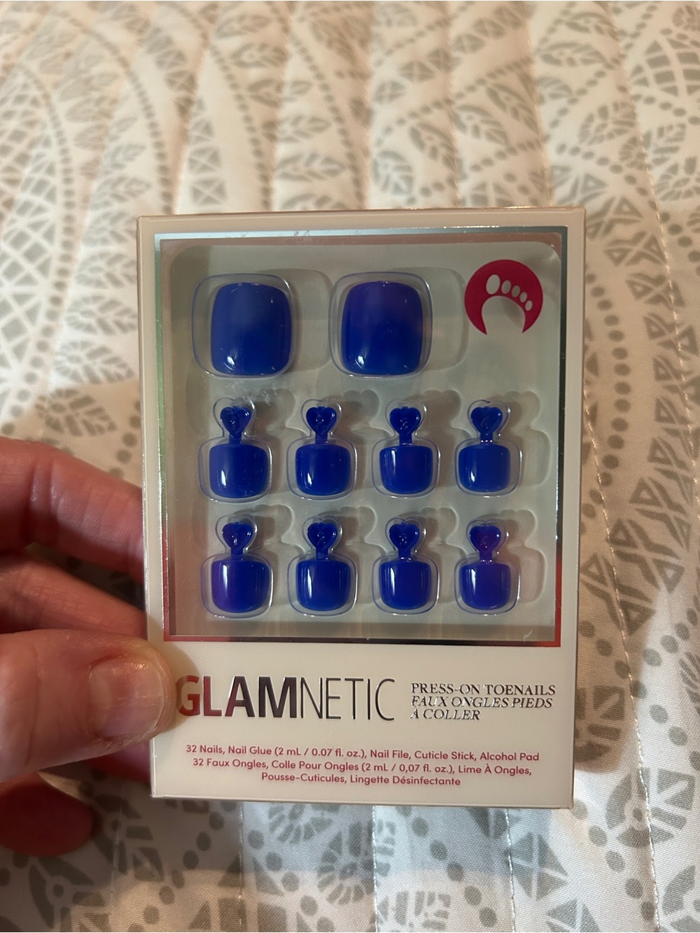 GLAMnetic Press-On Toenails in Blue NIB